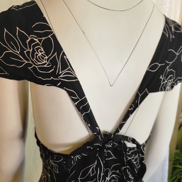 REFORMATION Cherry Backless Mini Dress Black - Picture 7 of 10